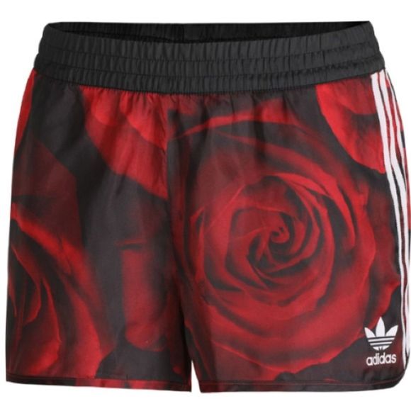 adidas Pants - RARE Adidas Red Clash Rose Camo Shorts XS